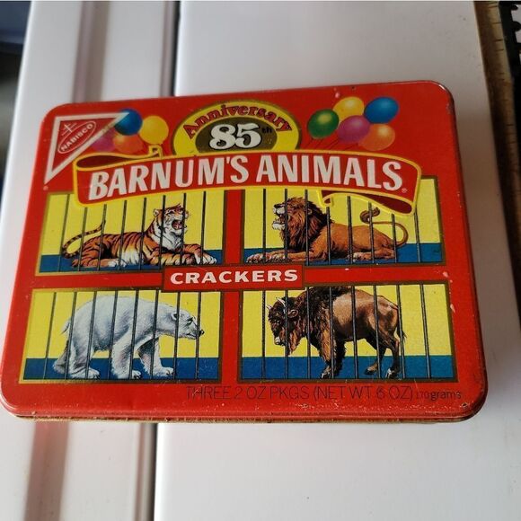 Reproduction Barnum Animal Crackers Tin - Picture 1 of 1